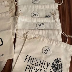 Freshly picked bags